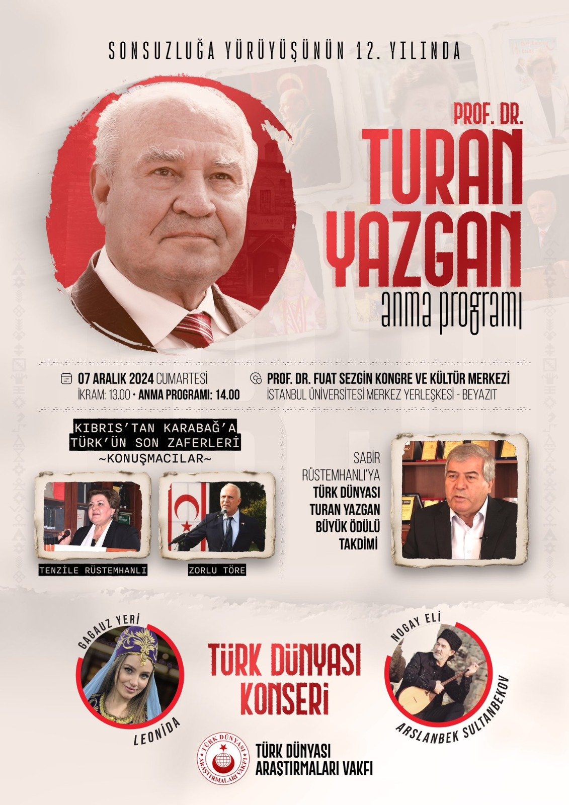 Turan Yazgan Anma Programi Istanbulda Program Fotoğrafı