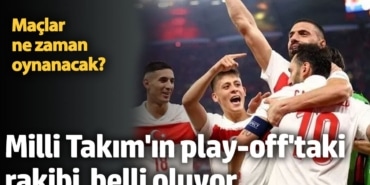 Milli Takım'ın play-off'taki rakibi belli oluyor