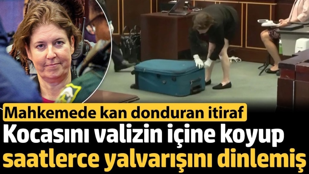 Mahkemede kan donduran itiraf: Kocasını valizin içine koyup saatlerce yalvarışını dinlemiş
