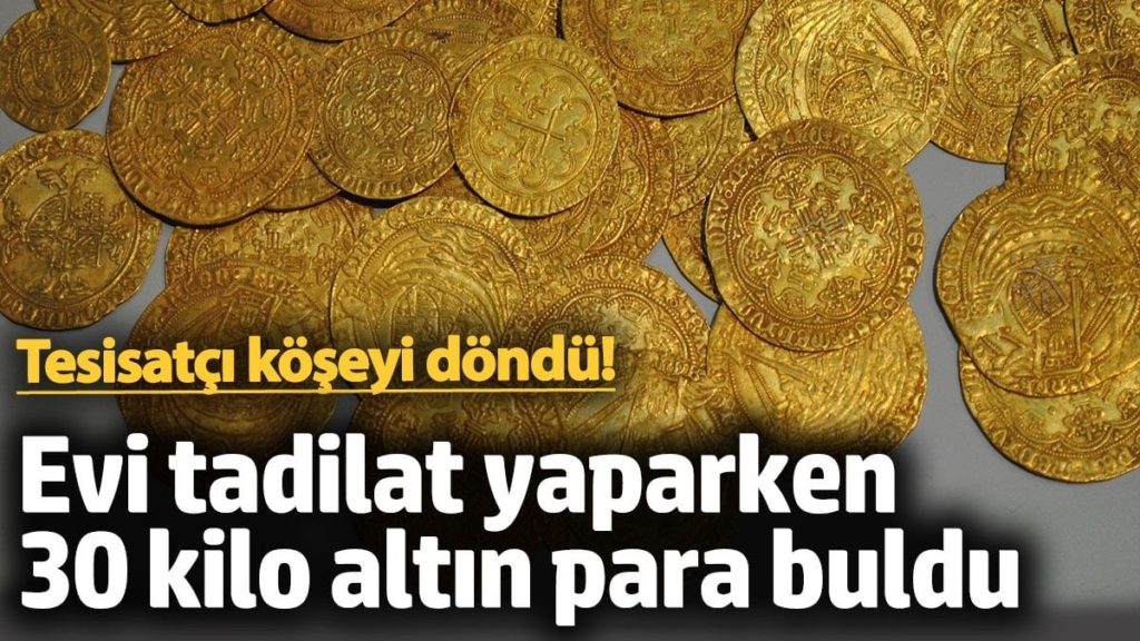 Avusturya'da tesisatçı köşeyi döndü: Tadilat sırasında 30 kilo altın para buldu