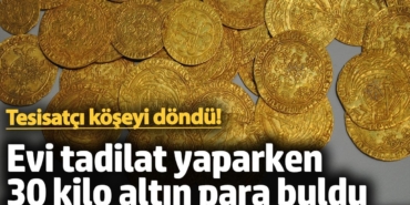 Avusturya'da tesisatçı köşeyi döndü: Tadilat sırasında 30 kilo altın para buldu