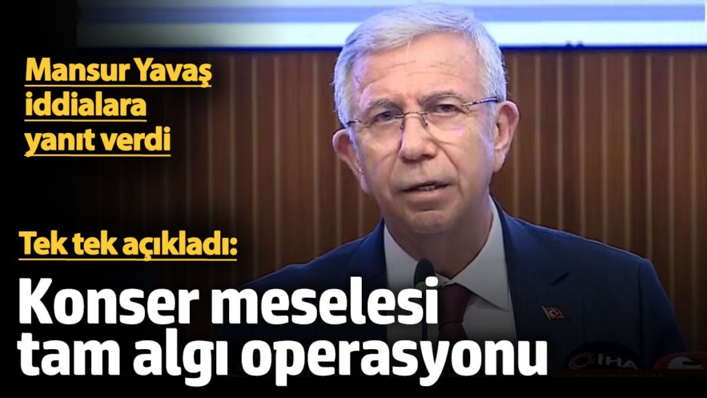 Mansur Yavaş merakla beklenen 'konser harcaması' açıklamasını yapıyor