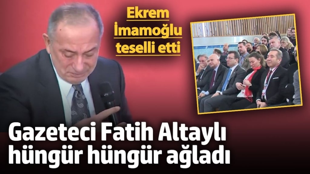 Gazeteci Fatih Altaylı ağladı Ekrem İmamoğlu teselli etti