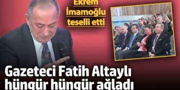 Gazeteci Fatih Altaylı ağladı Ekrem İmamoğlu teselli etti