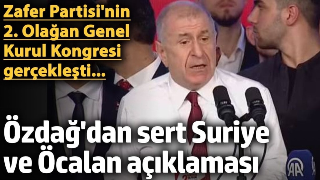 Ümit Özdağ kongrede konuşuyor