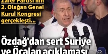 Ümit Özdağ kongrede konuşuyor