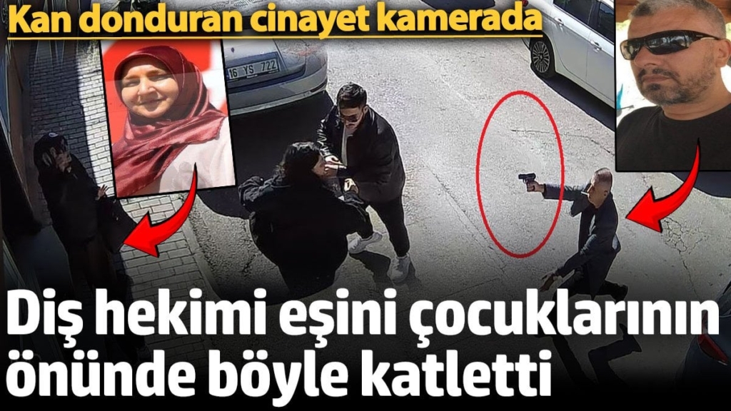 Bursa'da eşi diş hekimi Yasemin Uludağ Çetin'i çocuklarının önünde böyle katletti! Kan donduran cinayet kamerada