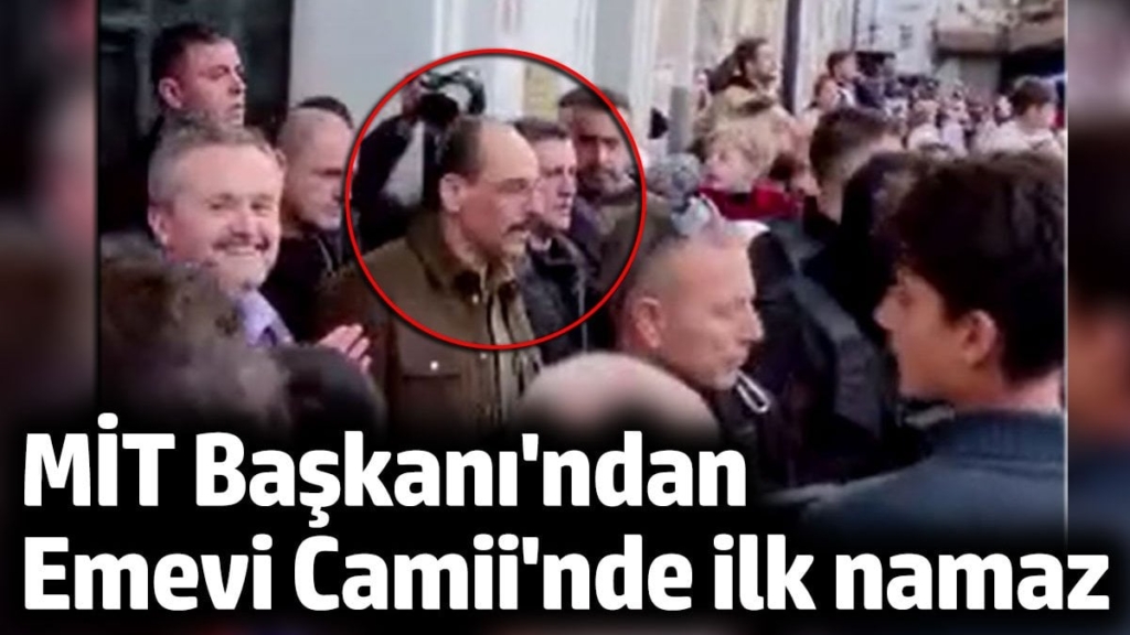 MİT Başkanı İbrahim Kalın Emevi Camii'nde namaz kıldı