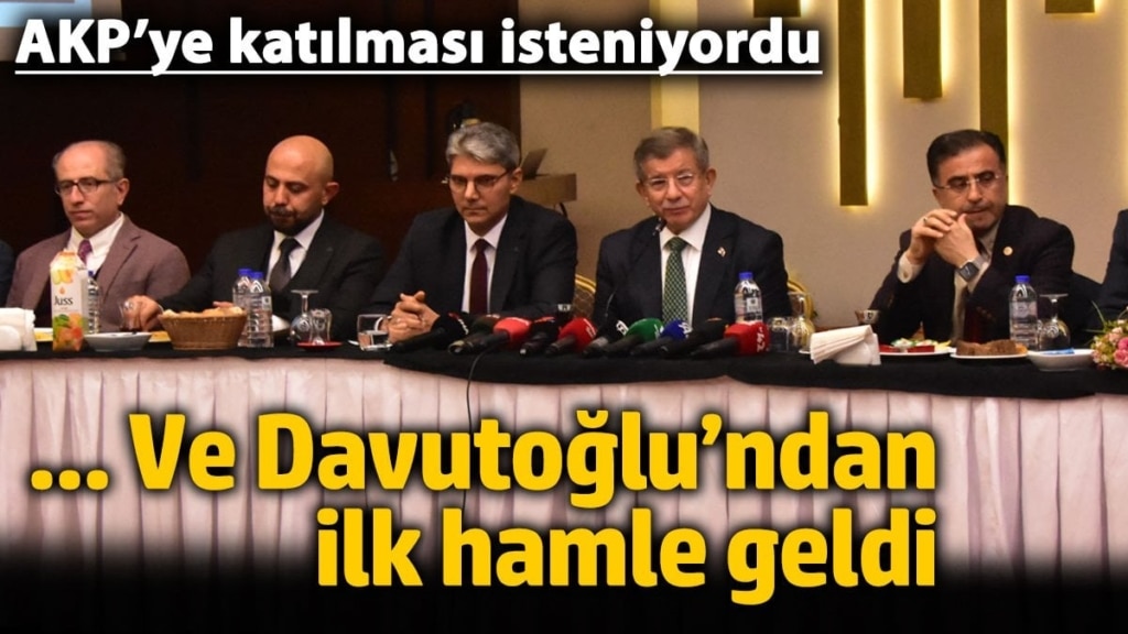 AKP’ye katılması istenen Gelecek Partisi Lideri Davutoğlu'ndan ilk hamle geldi