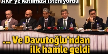 AKP’ye katılması istenen Gelecek Partisi Lideri Davutoğlu'ndan ilk hamle geldi