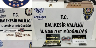 Balıkesir’de yasa dışı silah ve uyuşturucu operasyonu: Çok sayıda ele geçirildi