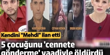 Kendini Mehdi ilan etti. 5 çocuğunu 'cennete gönderme' vaadiyle öldürdü