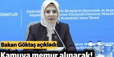 Kamuya memur alınacak! Bakan Göktaş açıkladı