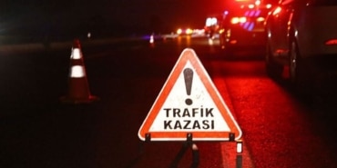 Ankara’da kaza yapan araç alevlere teslim oldu