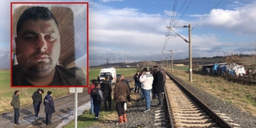 Tekirdağ trenin çarptığı yaya hayatını kaybetti