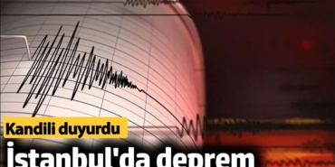 İstanbul'da deprem