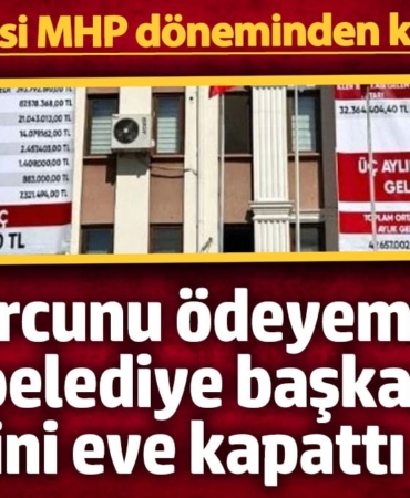 SGK borcunu ödeyemeyen CHP'li belediye başkanı kendisini eve kapattı