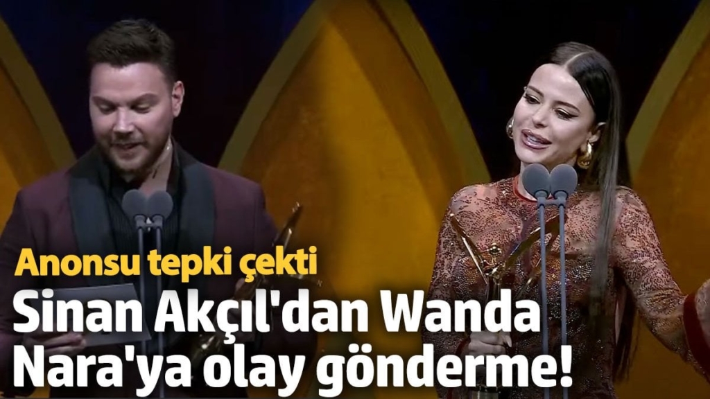 Sinan Akçıl'dan Wanda Nara'ya olay gönderme! Anonsu tepki çekti