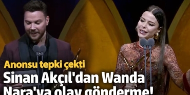 Sinan Akçıl'dan Wanda Nara'ya olay gönderme! Anonsu tepki çekti