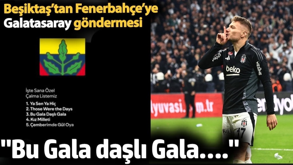 Beşiktaş’tan Fenerbahçe’ye Galatasaray göndermesi. 'Bu Gala daşlı Gala….'