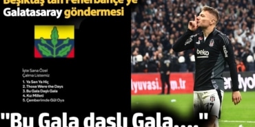 Beşiktaş’tan Fenerbahçe’ye Galatasaray göndermesi. 'Bu Gala daşlı Gala….'