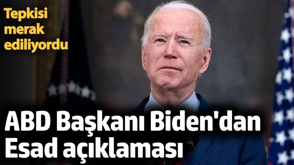 ABD Başkanı Joe Biden'dan Esad açıklaması: Bu rejim yüz binlerce masum Suriyeliye zulmetti