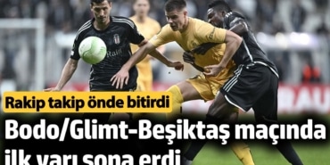 Bodo/Glimt-Beşiktaş maçında ilk yarı sona erdi
