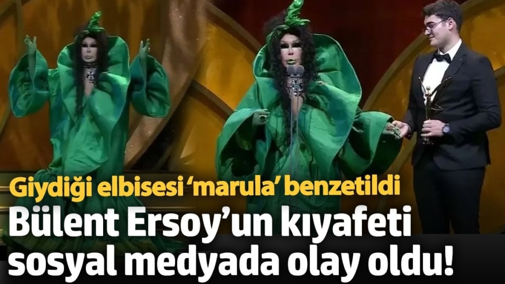 Bülent Ersoy’un kıyafeti sosyal medyada olay oldu! Giydiği elbisesi  ‘marula’ benzetildi