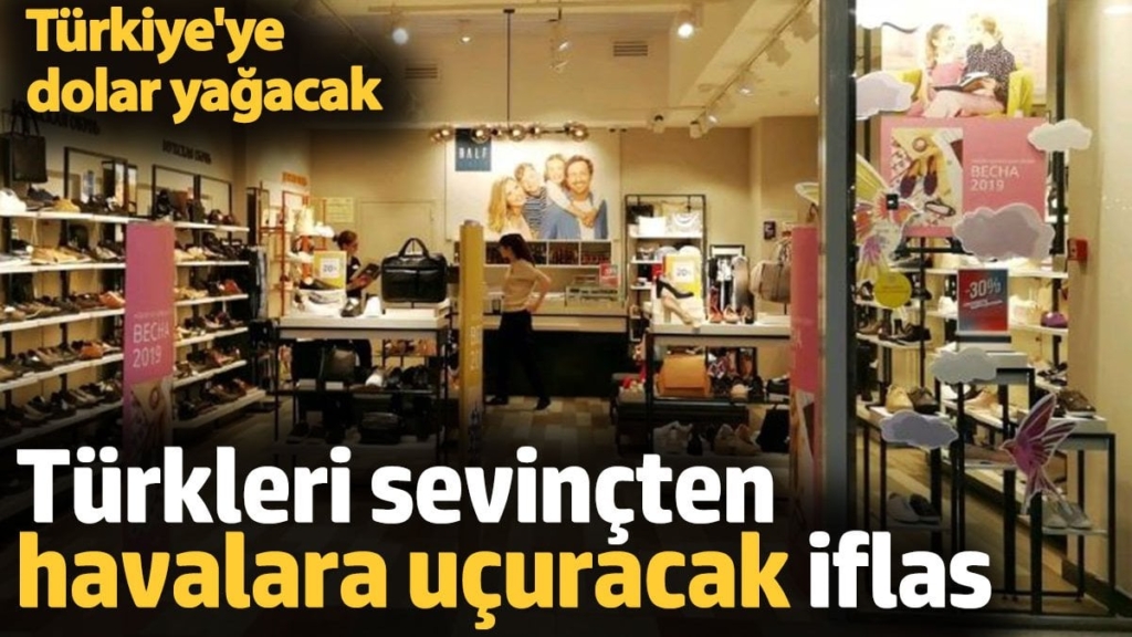 Türkleri sevinçten havalara uçuracak iflas. Türkiye'ye dolar yağacak
