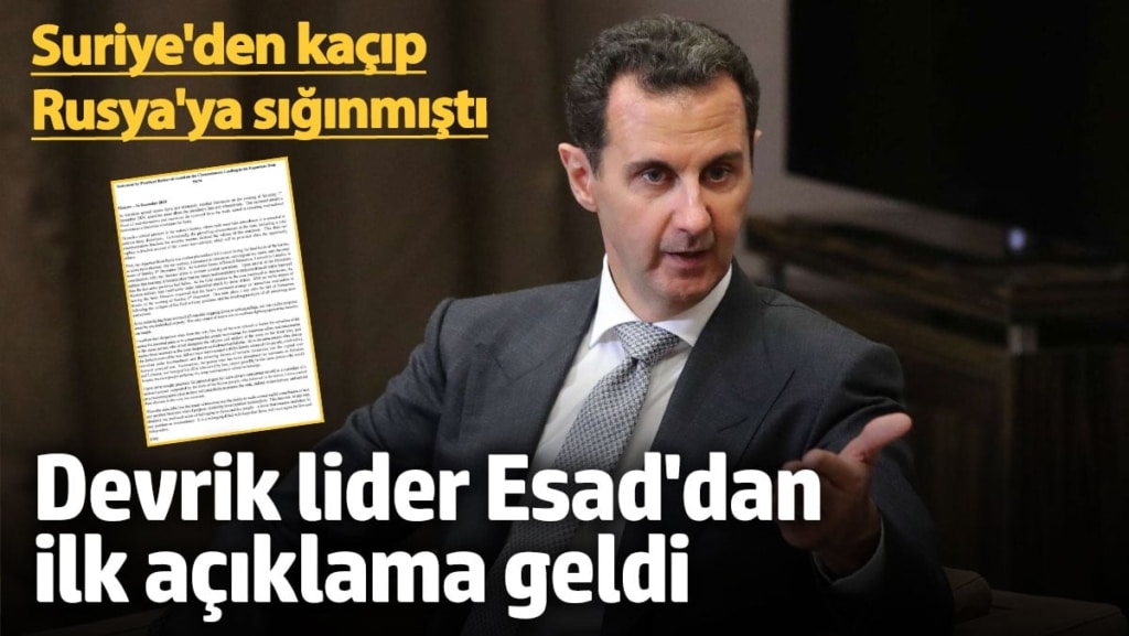 Beşar Esad'dan ilk açıklama geldi