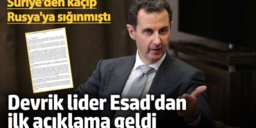 Beşar Esad'dan ilk açıklama geldi