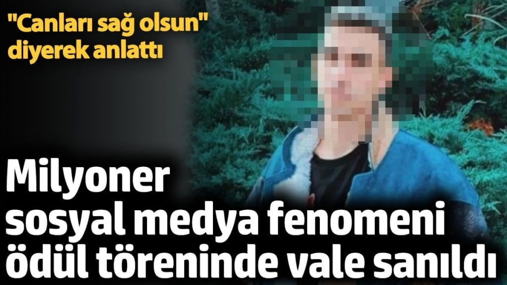 24 yaşındaki sosyal medya fenomeni İbrahim Tilaver ödül töreninde vale sanıldı!