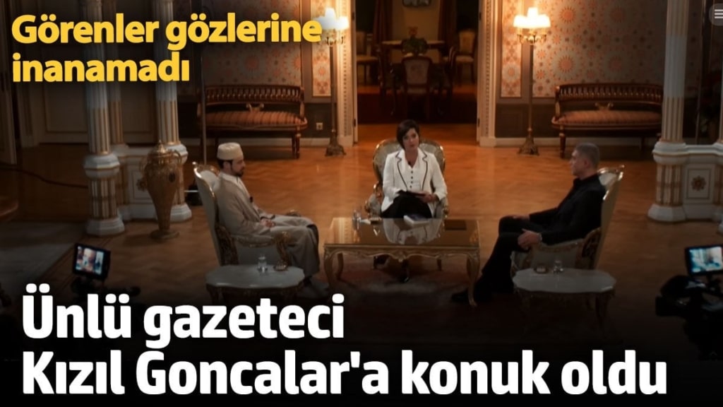 Ünlü gazeteci Kızıl Goncalar'da ortaya çıktı!  Görenler gözlerine inanamadı