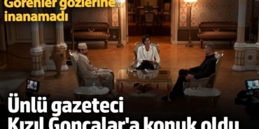 Ünlü gazeteci Kızıl Goncalar'da ortaya çıktı!  Görenler gözlerine inanamadı