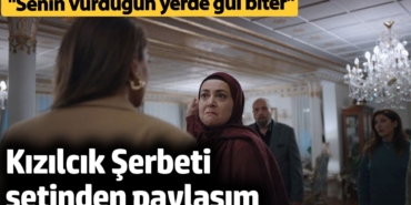 Özge Özacar’dan Kızılcık Şerbeti paylaşımı!