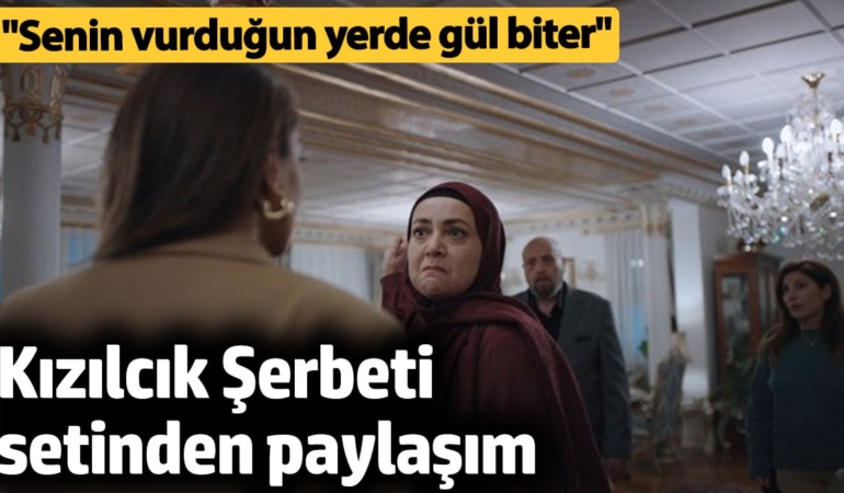 Özge Özacar’dan Kızılcık Şerbeti paylaşımı!