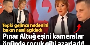 Pınar Altuğ eşini kameralar önünde çocuk gibi azarladı!  Tepki gelince nedenini bakın nasıl açıkladı