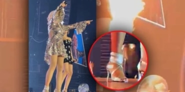 Ünlü şarkıcı sahnede kaza geçirdi: Sakat sakat konserine devam etti