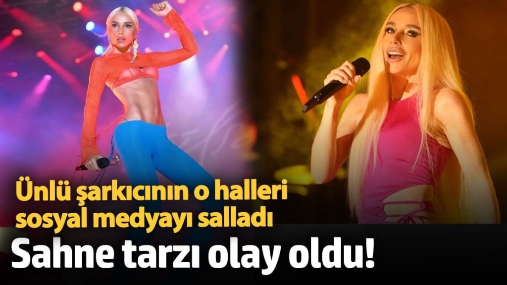Sahne tarzı olay oldu! Ünlü şarkıcının o halleri sosyal medyayı salladı
