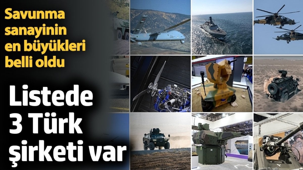 Dünyanın en büyük 100 savunma sanayi şirketi belli oldu. Türkiye'den ASELSAN, Baykar ve TUSAŞ yer aldı