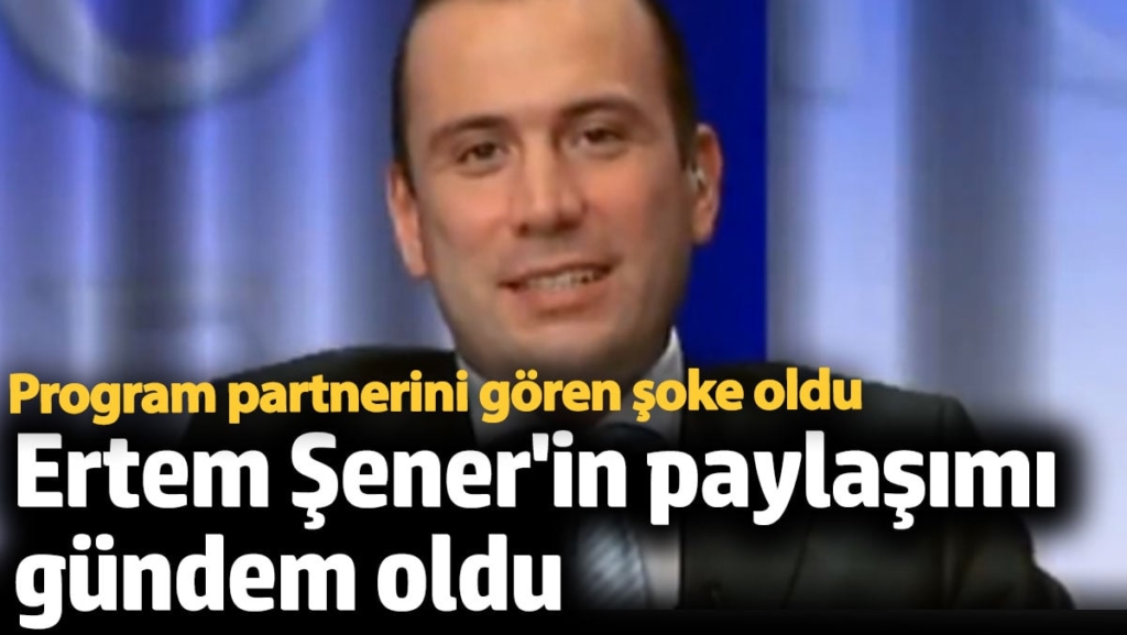 Ertem Şener'in paylaşımı gündem oldu. Program partnerini görenler inanamadı