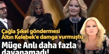 Çağla Şıkel göndermesi Altın Kelebek'e damga vurmuştu!  Müge Anlı daha fazla dayanamadı!