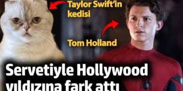 Taylor Swift’in kedisi servetiyle Hollywood Tom Holland yıldızına fark attı
