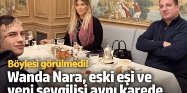 Yok artık böylesi görülmedi! Wanda Nara, eski eşi ve yeni sevgilisi aynı karede
